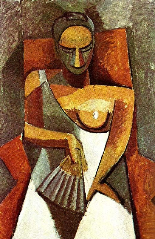pablo picasso sittande kvinna med solfljader oil painting picture